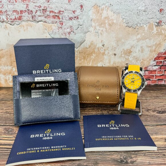 Breitling Superocean Yellow Dial 44mm - A17367 - FULL SET - Picture 11 of 11